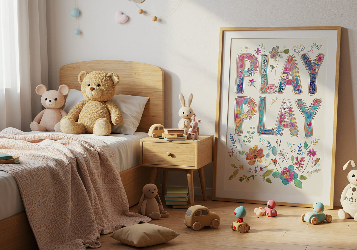 Play Play poster visad rakt fram – Bozetto affisch i hög tryckkvalitet i hög tryckkvalitet