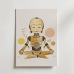 Zen Droid – stilfullt konsttryck från Bozetto, tryckt på matt finpapper i hög tryckkvalitet
