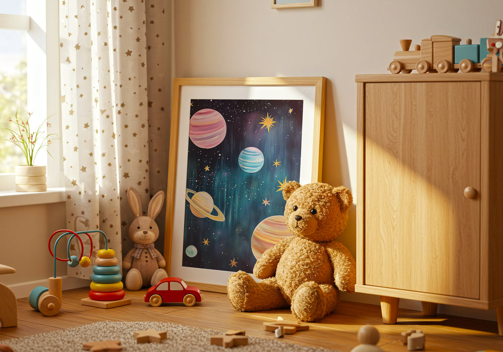 Cosmic Dreams poster visad rakt fram – Bozetto affisch i hög tryckkvalitet i hög tryckkvalitet