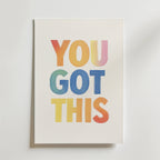 You Got This – stilfullt konsttryck från Bozetto, tryckt på matt finpapper i hög tryckkvalitet