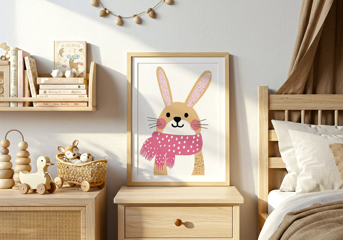 Cozy Bunny poster visad rakt fram – Bozetto affisch i hög tryckkvalitet i hög tryckkvalitet