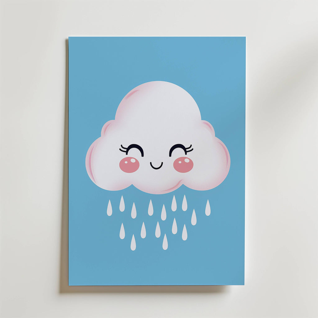 Happy Cloud – stilfullt konsttryck från Bozetto, tryckt på matt finpapper i hög tryckkvalitet