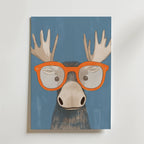 Cool Moose – stilfullt konsttryck från Bozetto, tryckt på matt finpapper i hög tryckkvalitet
