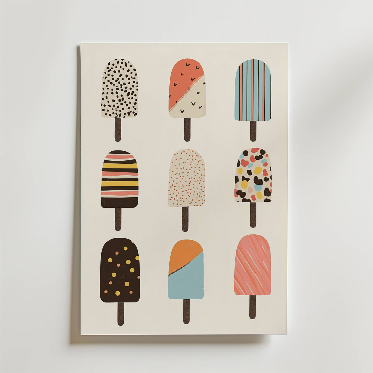 Ice Cream Dreams – stilfullt konsttryck från Bozetto, tryckt på matt finpapper i hög tryckkvalitet