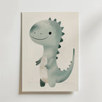 Happy Dino – stilfullt konsttryck från Bozetto, tryckt på matt finpapper i hög tryckkvalitet