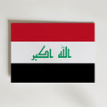 Iraq National Flag Poster – modern konst och stilren konsttryck för hemmet hos Bozetto