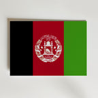 Afghanistan National Flag Poster – modern konst och stilren konsttryck för hemmet hos Bozetto