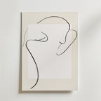 Minimal Nude Line Art – stilfullt konsttryck från Bozetto, tryckt på matt finpapper