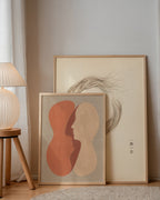 Abstract Kiss Poster – två posters i rum 3