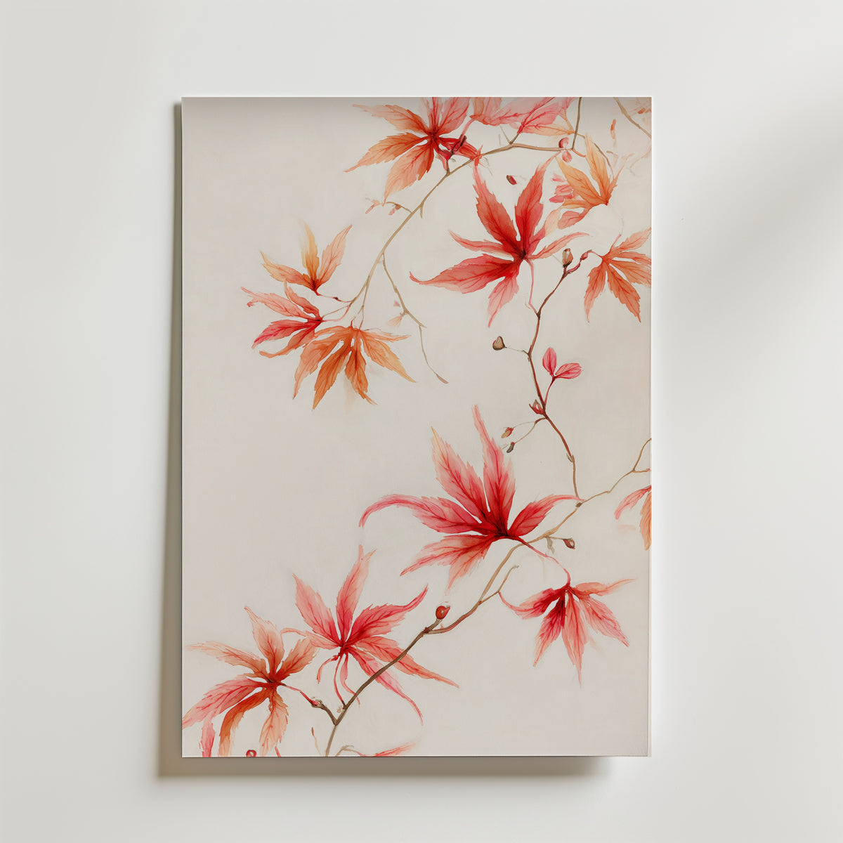 Blush Maple – stilfullt konsttryck från Bozetto, tryckt på matt finpapper i hög tryckkvalitet