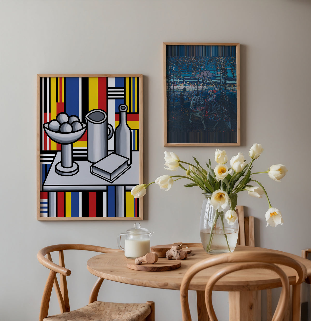 Fernand Leger Still Life with Fruit Bowl Poster – två posters i rum 3
