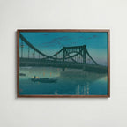 Hasui Kawase Kiyosu Bridge 1931 Poster – valnötsram