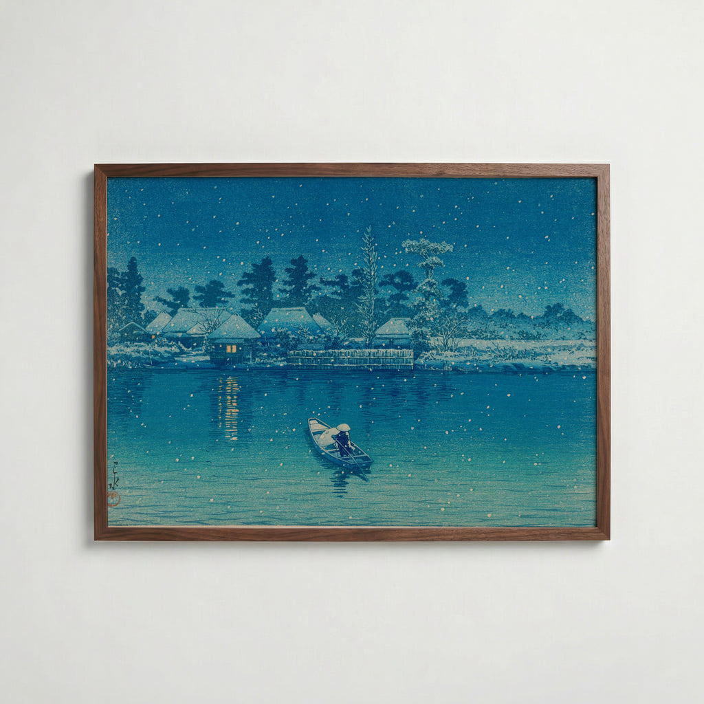 Hasui Kawase Ushibori 1930 Poster – valnötsram