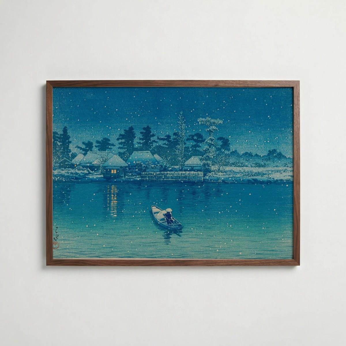 Hasui Kawase Ushibori 1930 Poster – valnötsram