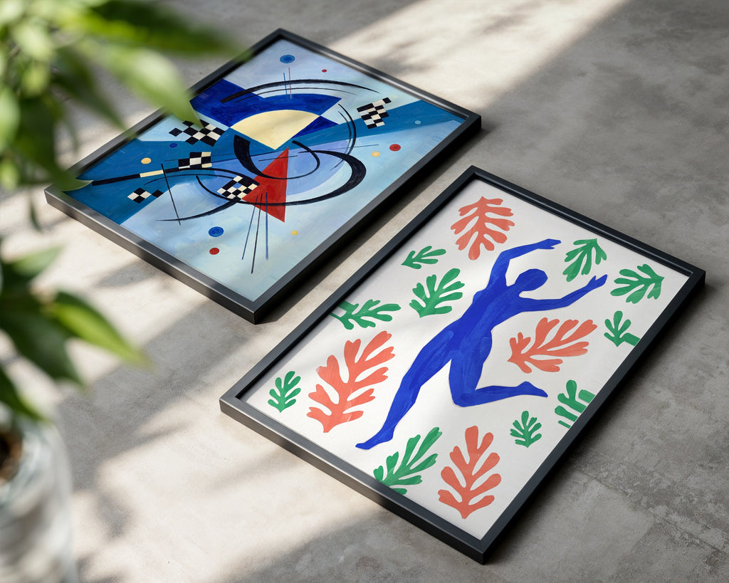 Henri Matisse Blue Dancer Poster – två posters i rum 3