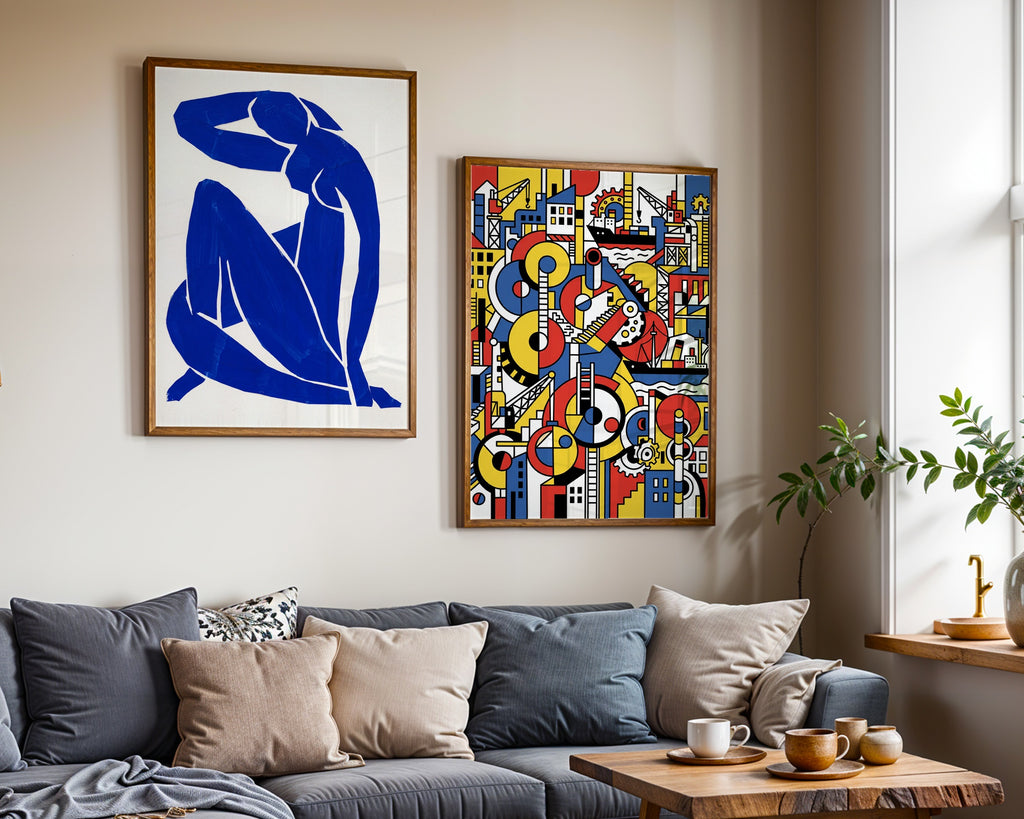 Henri Matisse Blue Nude II 1952 Poster – två posters i rum 3
