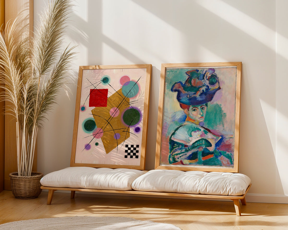 Henri Matisse Woman with a Hat 1905 Poster – två posters i rum 3