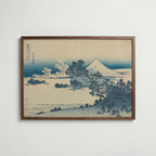 Katsushika Hokusai Shichiri Beach in Sagami Province 1831 Poster – valnötsram