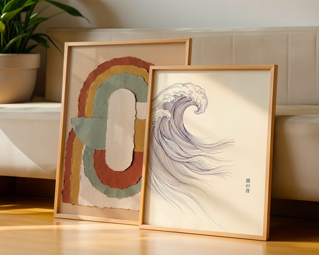Nami no Oto Poster – två posters i rum 3