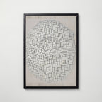 Piet Mondrian Composition 10 in Black and White 1915 Poster – svart ram