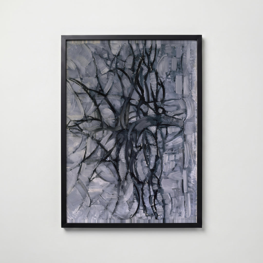 Piet Mondrian The Gray Tree 1911 Poster – svart ram