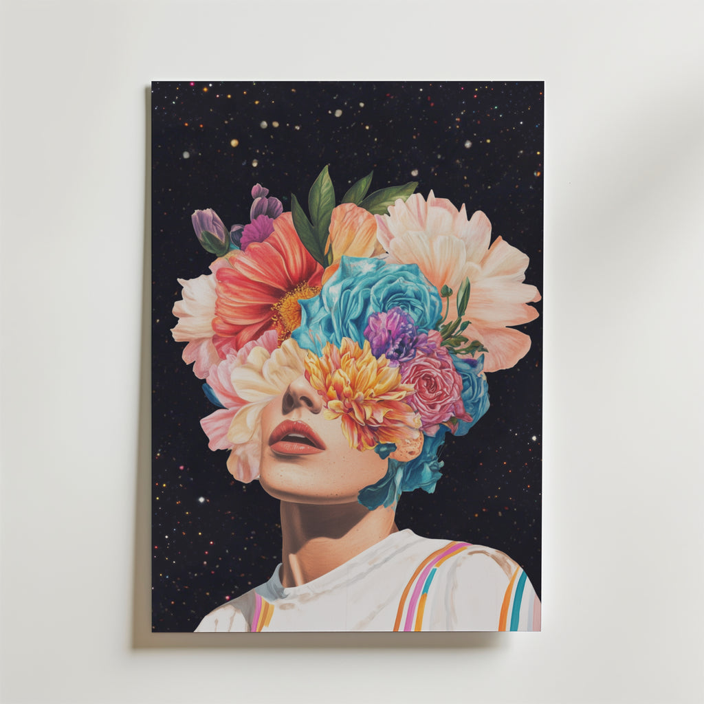 Cosmic Bloom – stilfullt konsttryck från Bozetto, tryckt på matt finpapper i hög tryckkvalitet