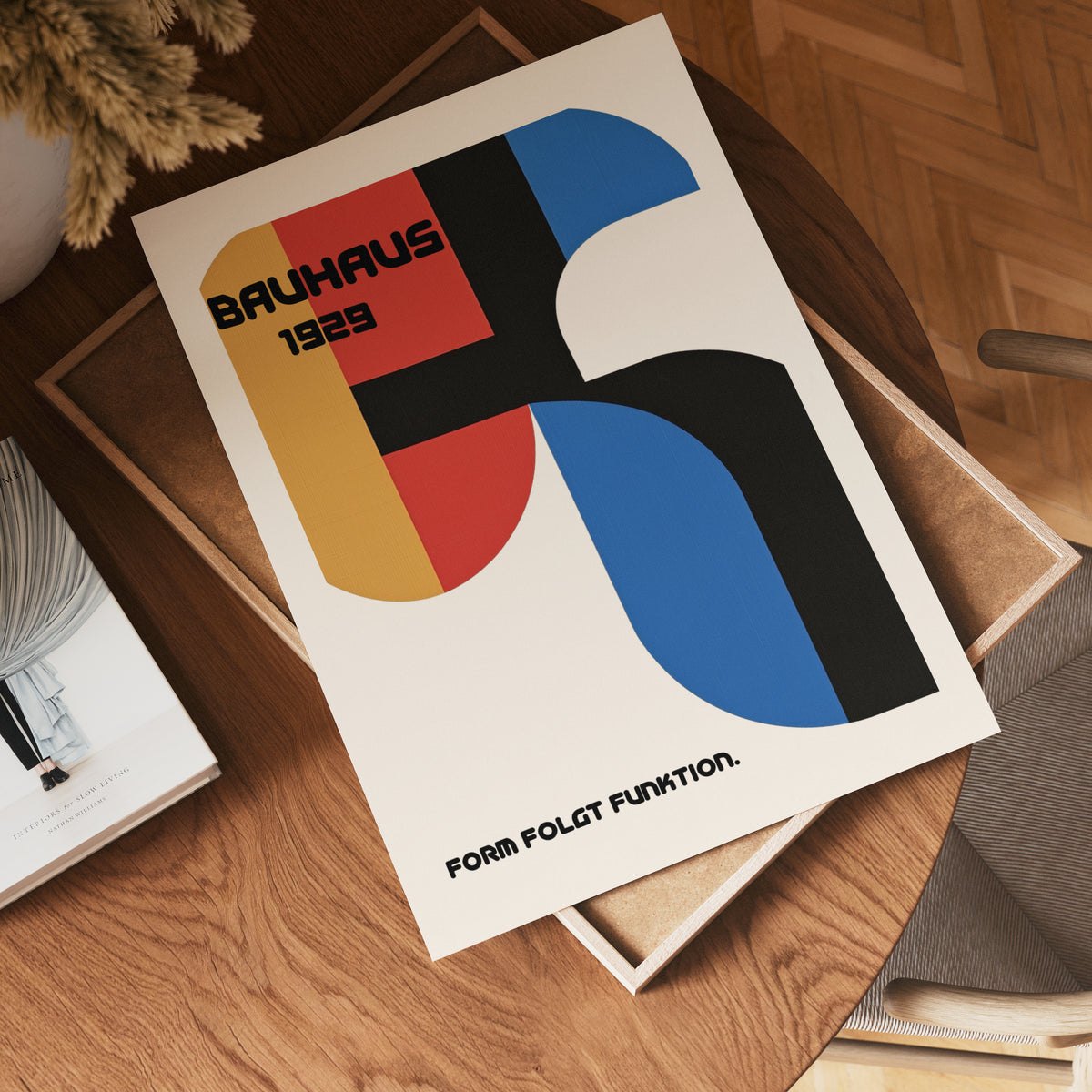 Bauhaus Form and Function – affisch med stilfullt motiv från Bozetto i hög kvalitet