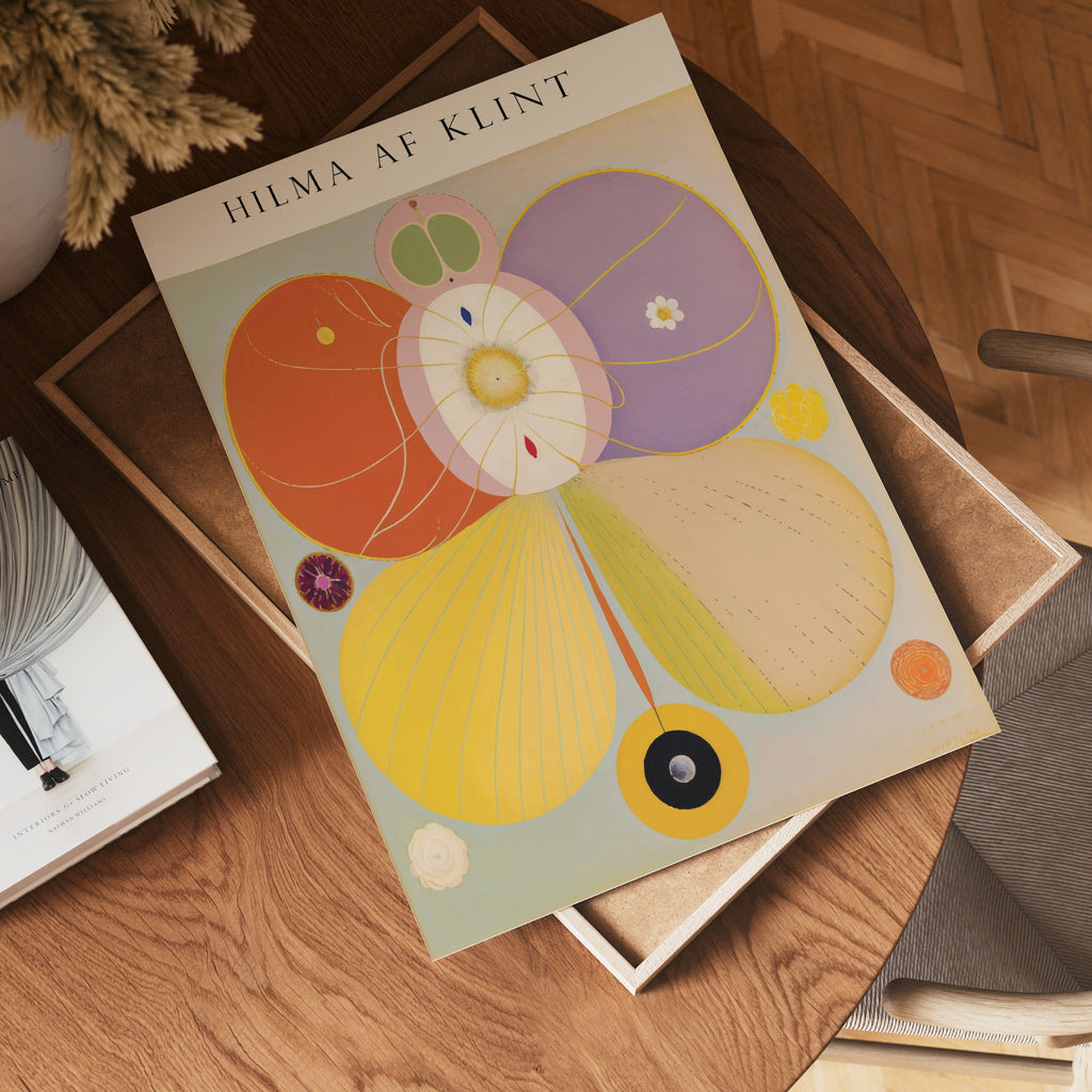 Hilma af Klint The Tree of poster visad rakt fram – Bozetto affisch i hög tryckkvalitet