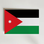 Jordan National Flag Poster – modern konst och stilren konsttryck för hemmet hos Bozetto
