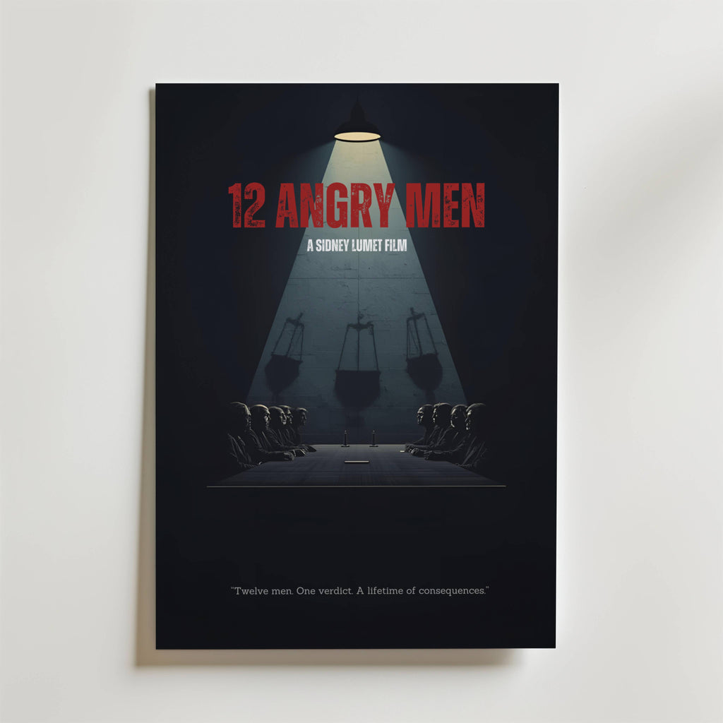 12 Angry Men – stilfullt konsttryck från Bozetto, tryckt på matt finpapper i hög tryckkvalitet