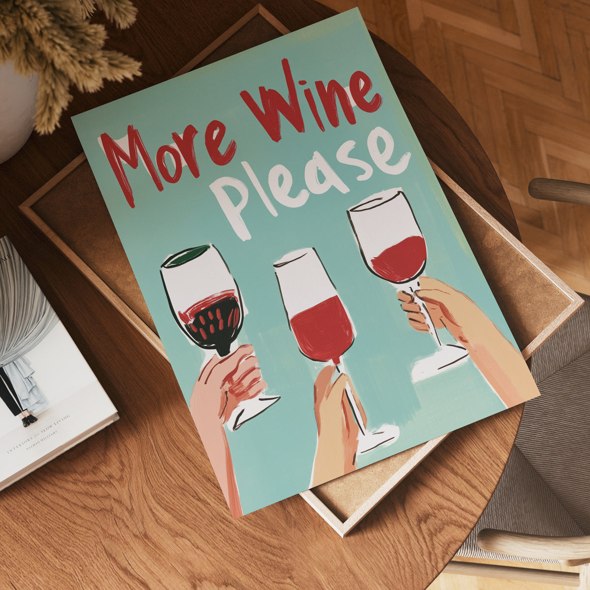 More Wine Please – köp enkelt hos Bozetto konsttryck i hög kvalitet i hög kvalitet