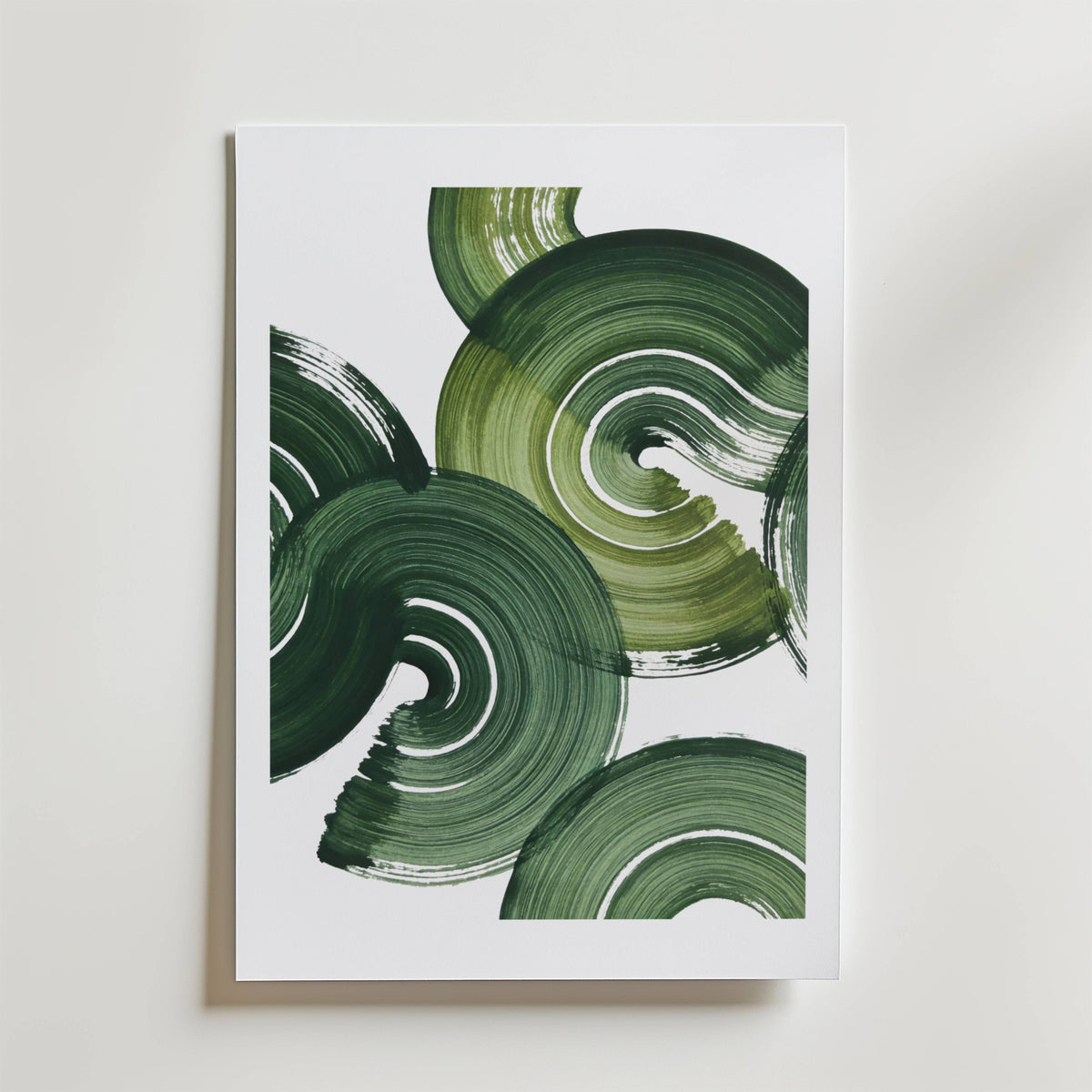 Verdant Motion No. 1 – stilfullt konsttryck från Bozetto, tryckt på matt finpapper
