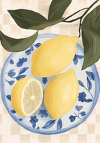 Lemon Table – affisch med snyggt motiv, köp enkelt hos Bozetto i flera storlekar