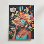 Floral Fantasy Portrait – stilfullt konsttryck från Bozetto, tryckt på matt finpapper