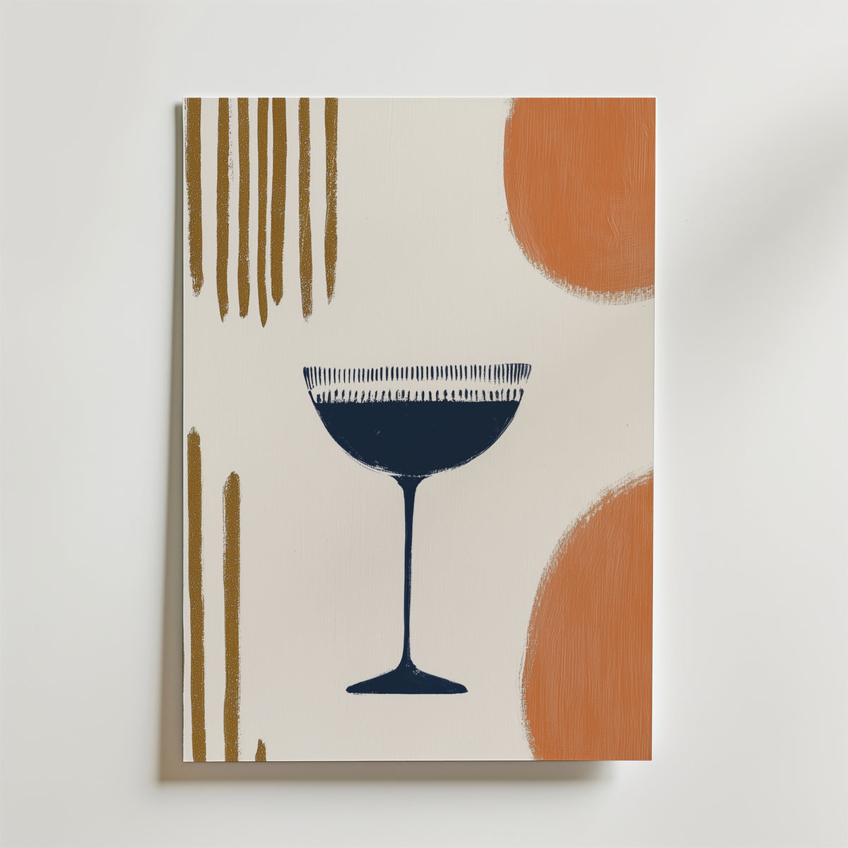 Abstract Elegance Drink – stilfullt konsttryck från Bozetto, tryckt på matt finpapper