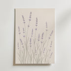 Slender Lavender Field affisch inramad i neutral ram – konsttryck från Bozetto – nr 1
