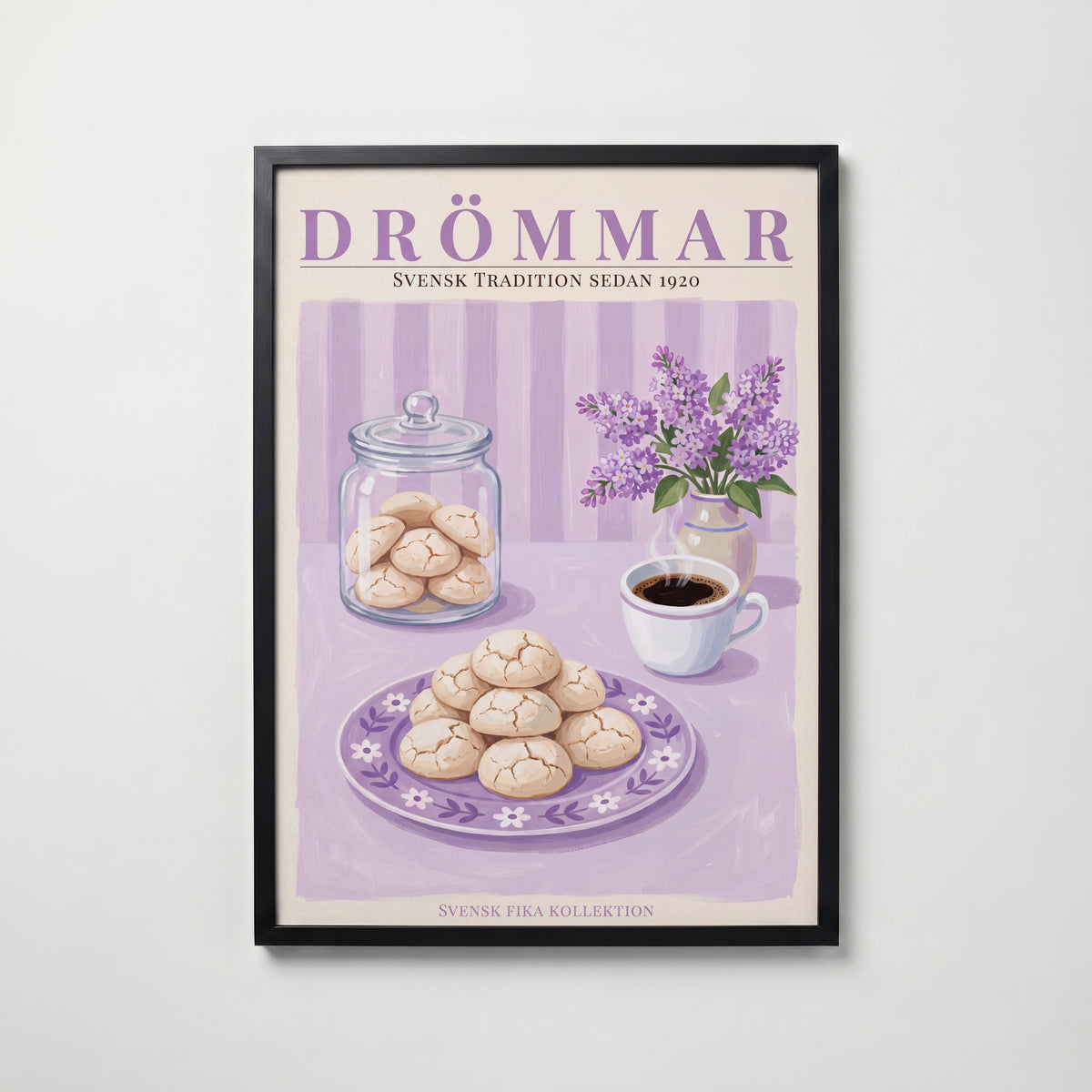 Drömmar Poster – svart ram