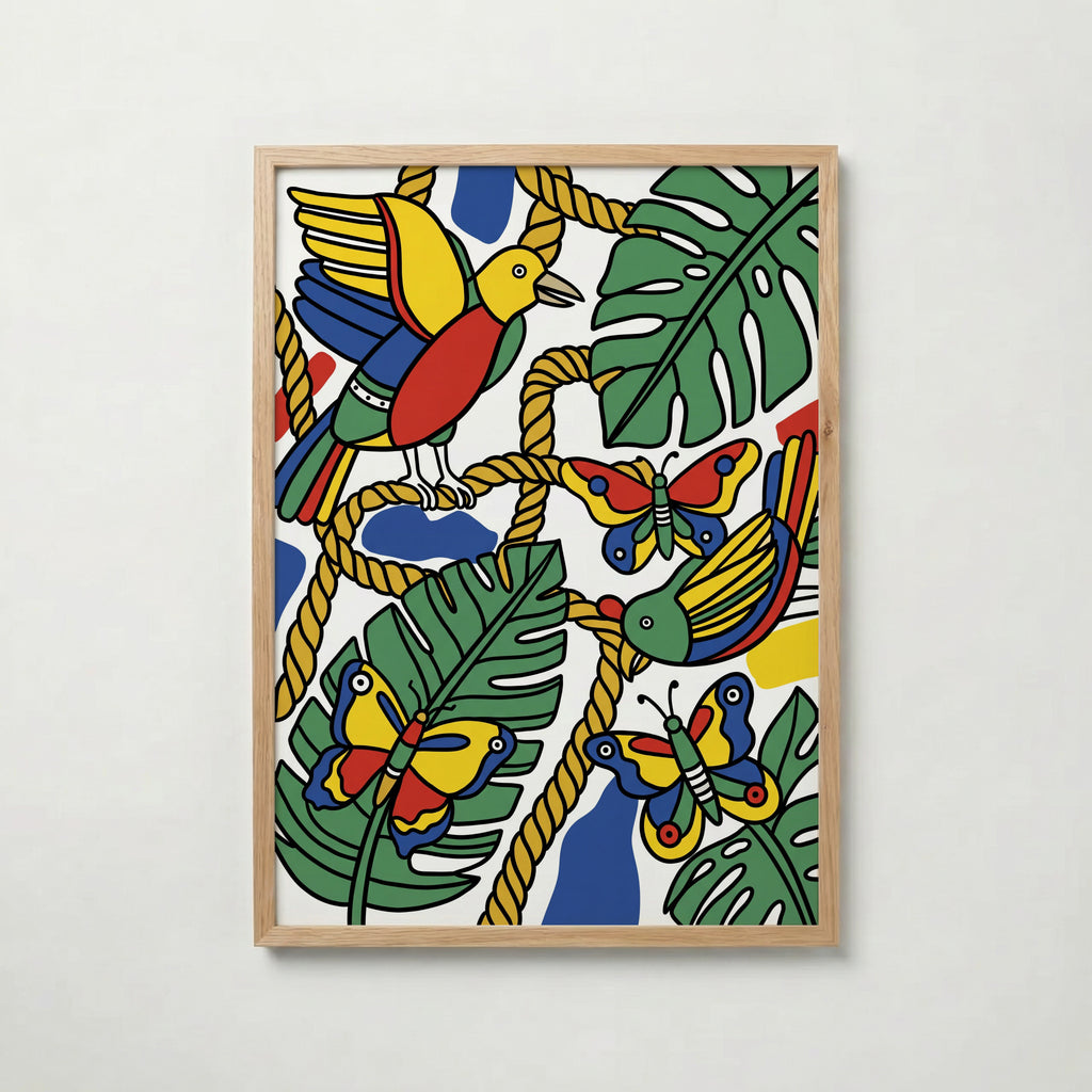 Fernand Leger Birds and Butterflies Poster – ekram