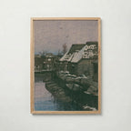 Hasui Kawase Lingering Snow at Urayasu 1932 Poster – ekram
