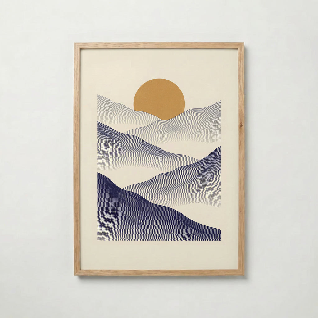Indigo Mountains Poster – ekram