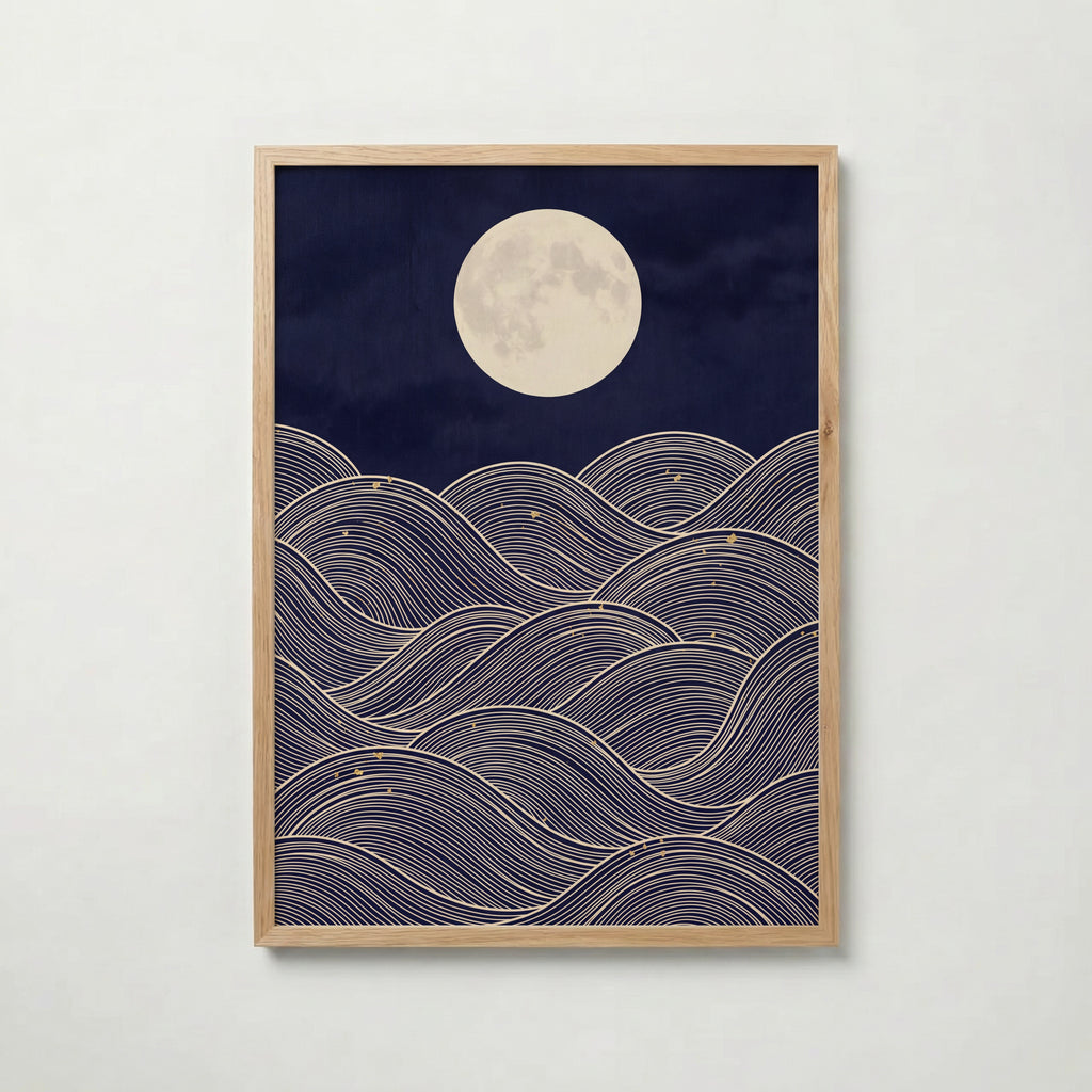 Moonlit Sea Poster – ekram