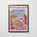 Pepparkakor Poster – svart ram