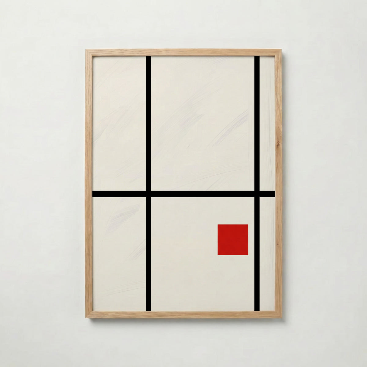 Piet Mondrian Composition with Small Red Square Poster – ekram