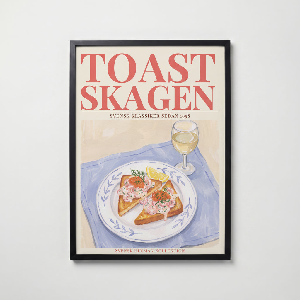 Toast Skagen Poster – svart ram