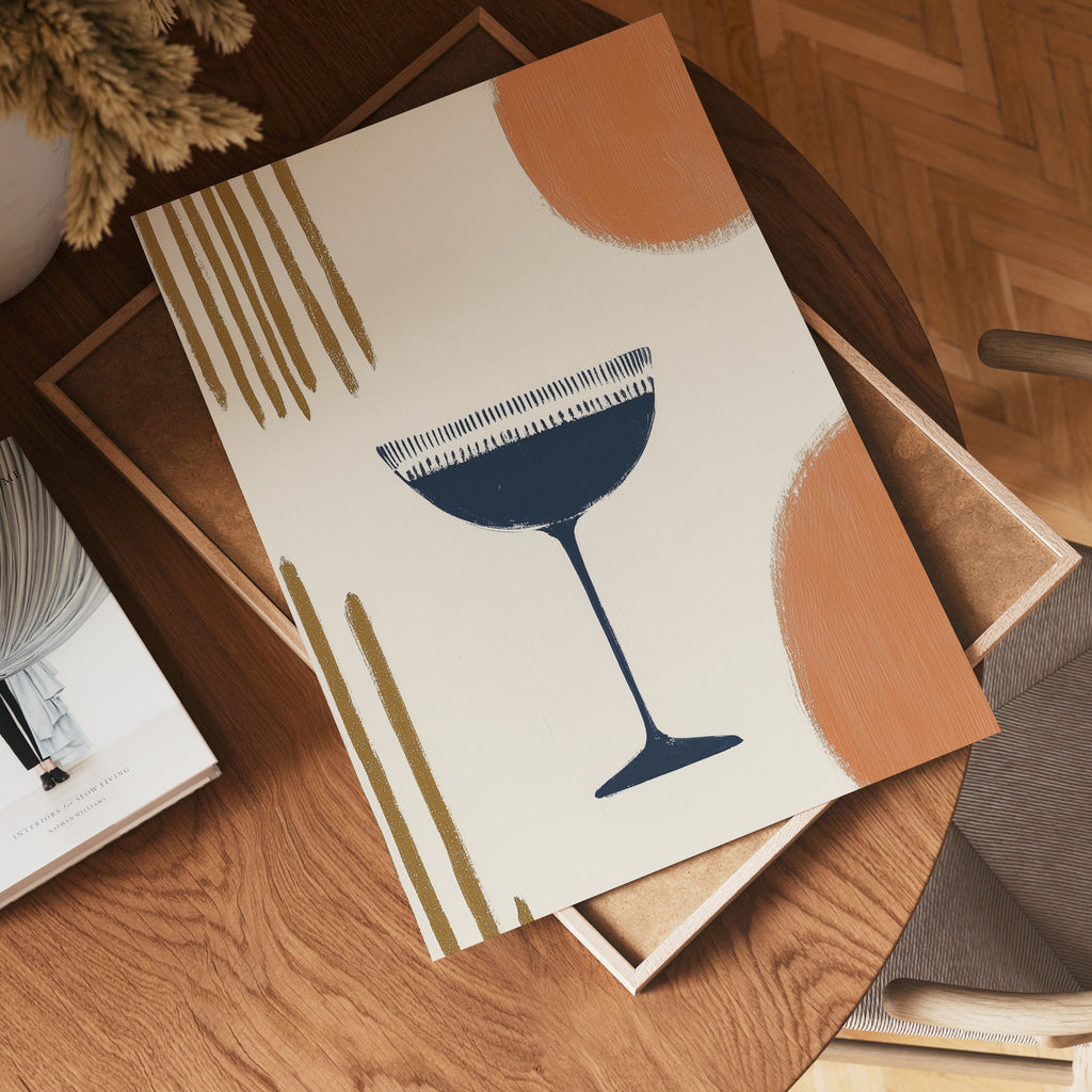 Abstract Elegance Drink – affisch med stilfullt motiv från Bozetto i hög kvalitet