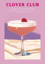 Clover Club Drink – affisch med snyggt motiv, köp enkelt hos Bozetto i flera storlekar