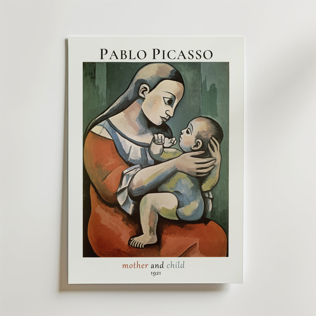 Picasso Loving Mother – stilfullt konsttryck från Bozetto, tryckt på matt finpapper