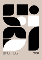 Bauhaus Geometric Blocks poster visad rakt fram – Bozetto affisch i hög tryckkvalitet
