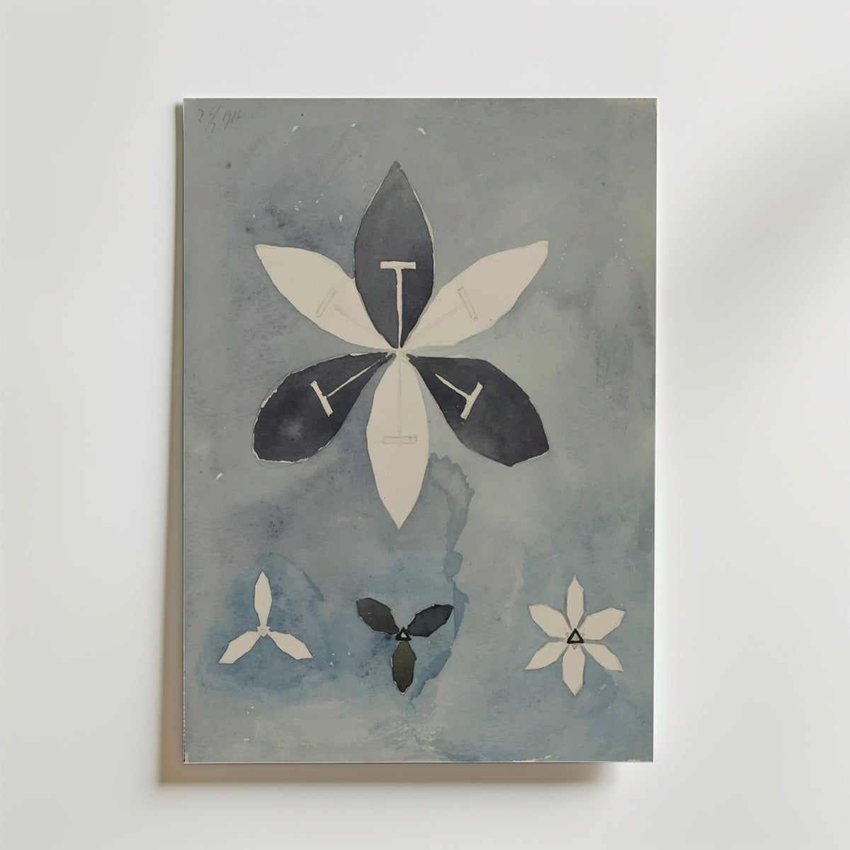 Hilma af Klint Petals of – stilfullt konsttryck från Bozetto, tryckt på matt finpapper
