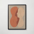 Abstract Kiss Poster – svart ram